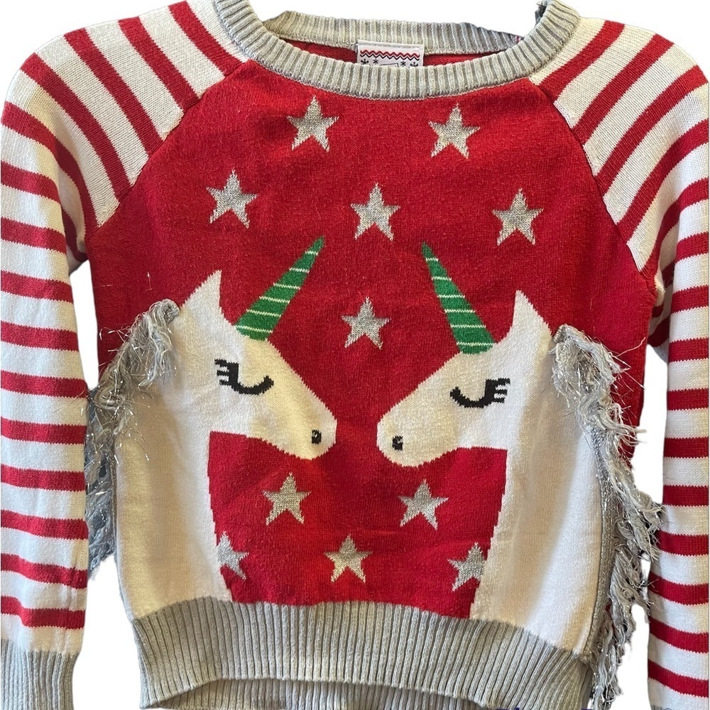EPC Ugly Unicorn Holiday Sweater Red/White
